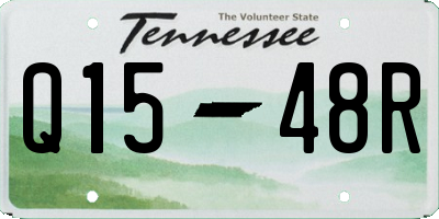 TN license plate Q1548R