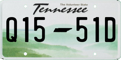 TN license plate Q1551D