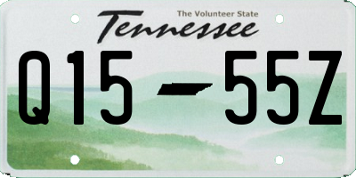 TN license plate Q1555Z