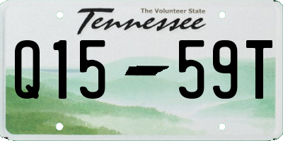 TN license plate Q1559T