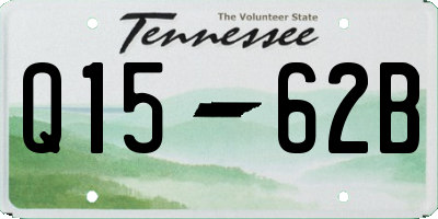 TN license plate Q1562B