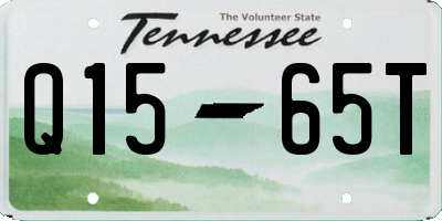 TN license plate Q1565T