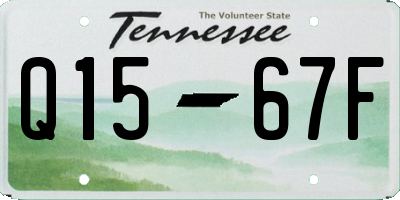 TN license plate Q1567F