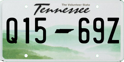 TN license plate Q1569Z