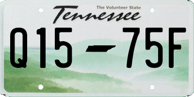 TN license plate Q1575F