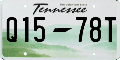 TN license plate Q1578T