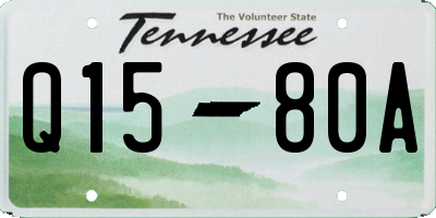 TN license plate Q1580A