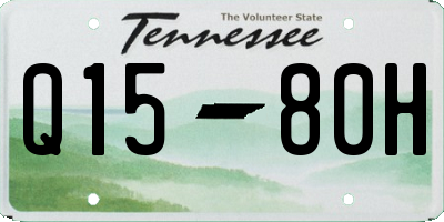 TN license plate Q1580H