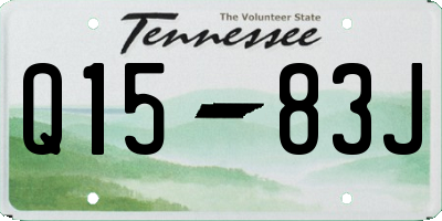 TN license plate Q1583J