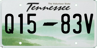 TN license plate Q1583V