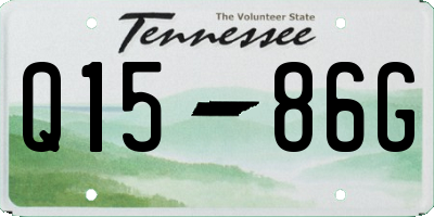 TN license plate Q1586G