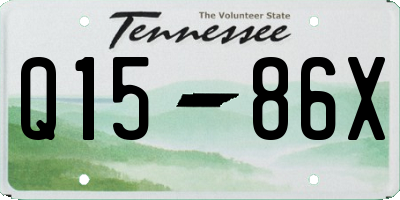 TN license plate Q1586X