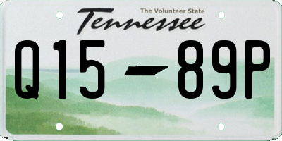 TN license plate Q1589P