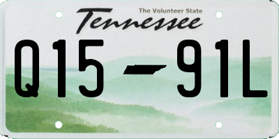 TN license plate Q1591L