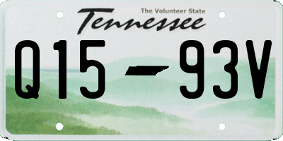 TN license plate Q1593V