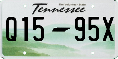 TN license plate Q1595X