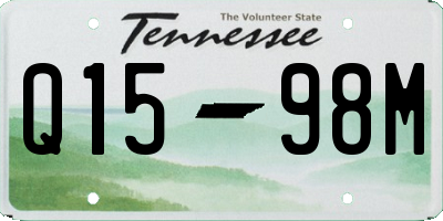 TN license plate Q1598M