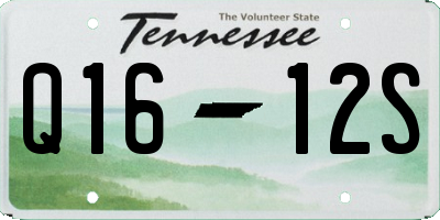 TN license plate Q1612S