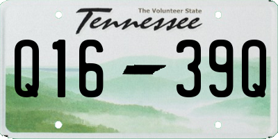 TN license plate Q1639Q