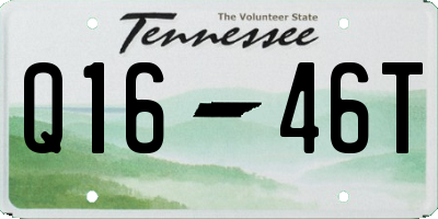 TN license plate Q1646T