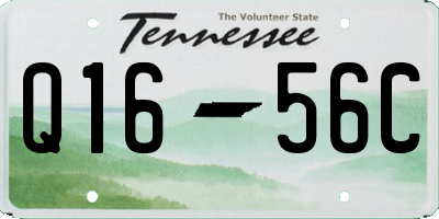 TN license plate Q1656C