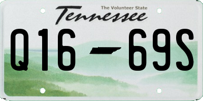 TN license plate Q1669S
