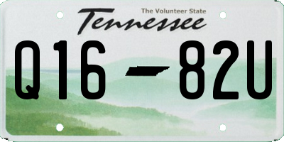 TN license plate Q1682U