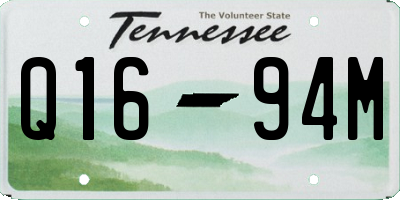 TN license plate Q1694M