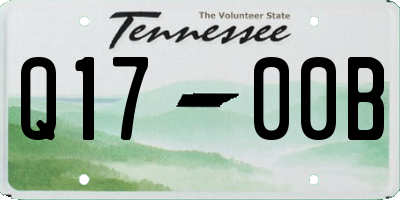 TN license plate Q1700B