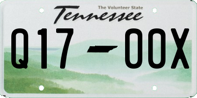 TN license plate Q1700X