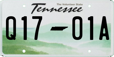 TN license plate Q1701A