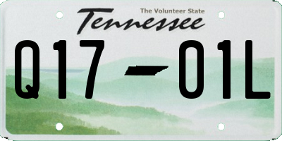 TN license plate Q1701L