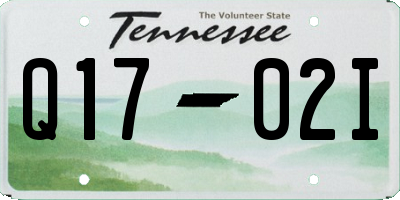 TN license plate Q1702I