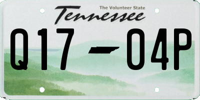TN license plate Q1704P