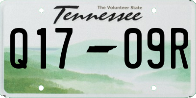 TN license plate Q1709R