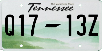 TN license plate Q1713Z