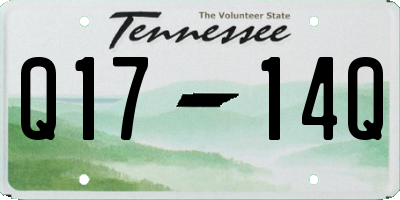 TN license plate Q1714Q