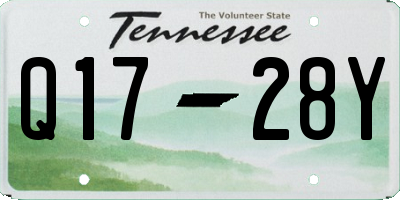 TN license plate Q1728Y