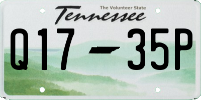 TN license plate Q1735P