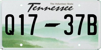 TN license plate Q1737B