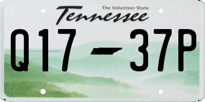 TN license plate Q1737P