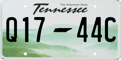 TN license plate Q1744C