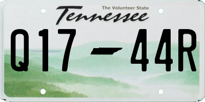 TN license plate Q1744R