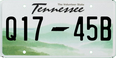 TN license plate Q1745B
