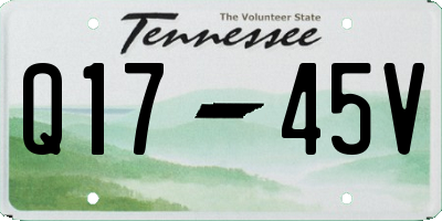 TN license plate Q1745V