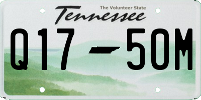 TN license plate Q1750M