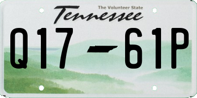 TN license plate Q1761P