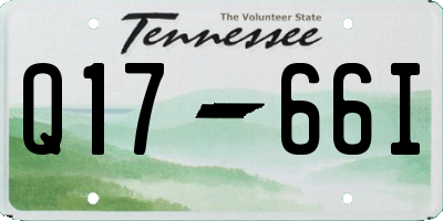 TN license plate Q1766I