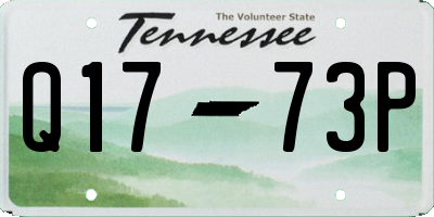 TN license plate Q1773P