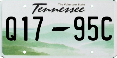 TN license plate Q1795C